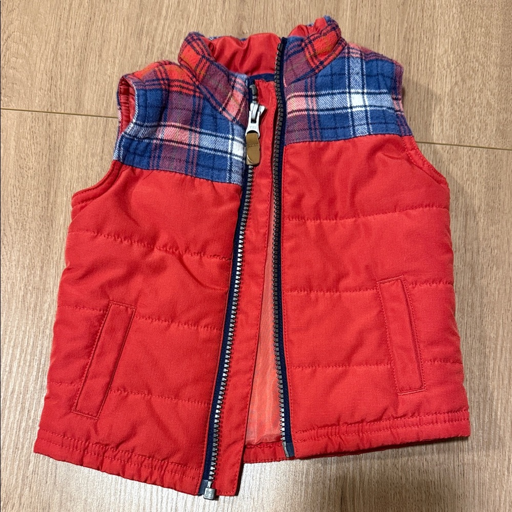 Carter's Red and Navy Vest